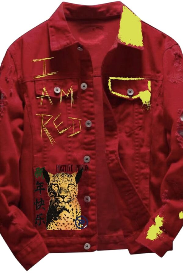 Heavy Distressed Patchwork Mens Streetwear Jacket by VTWELVE